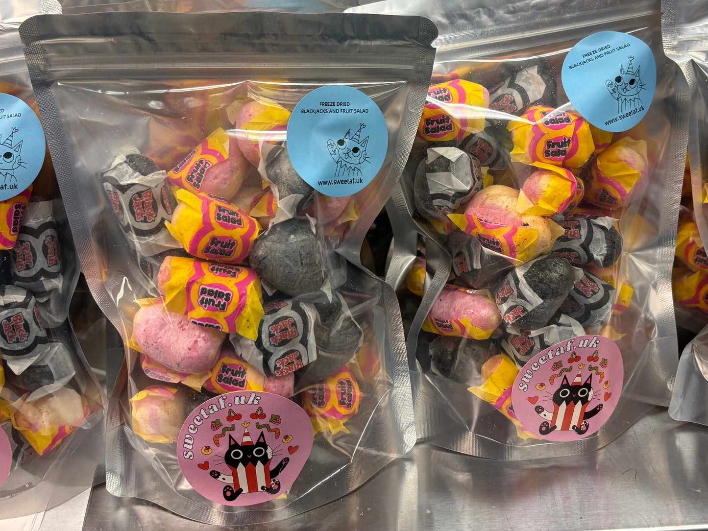 Freeze Dried Blackjacks and Fruit Salad