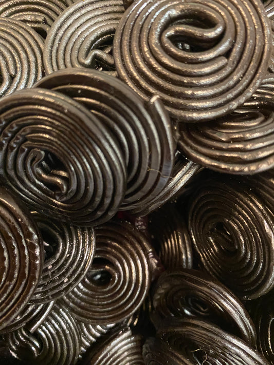 Liquorice Wheels 400g