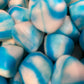 Blue Raspberry Twist Kisses 400g