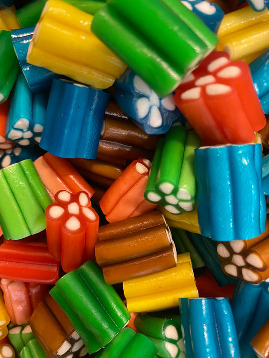 Liquorice Fruit Revolvers 400g